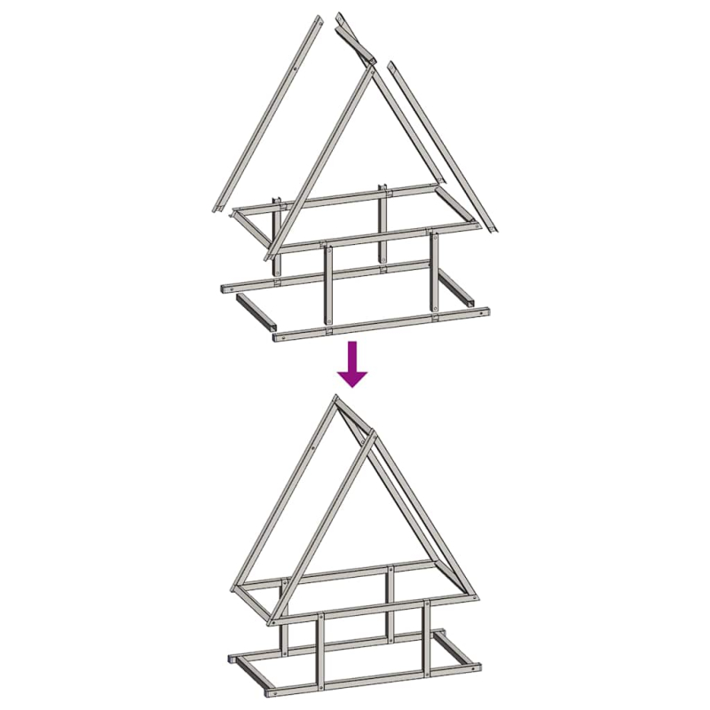 Brennholzregal Olivgrün 50x25x60 cm Kaltgewalzter Stahl