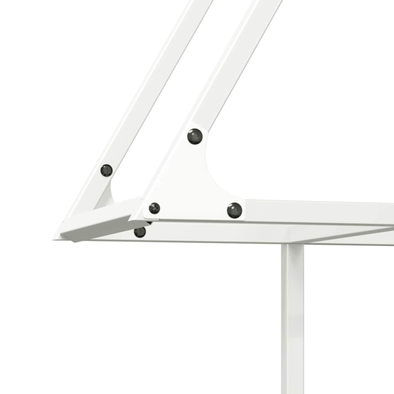 Brennholzregal Weiß 80x25x90 cm Kaltgewalzter Stahl