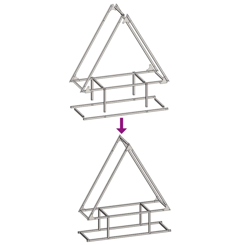 Brennholzregal Anthrazit 80x25x90 cm Kaltgewalzter Stahl