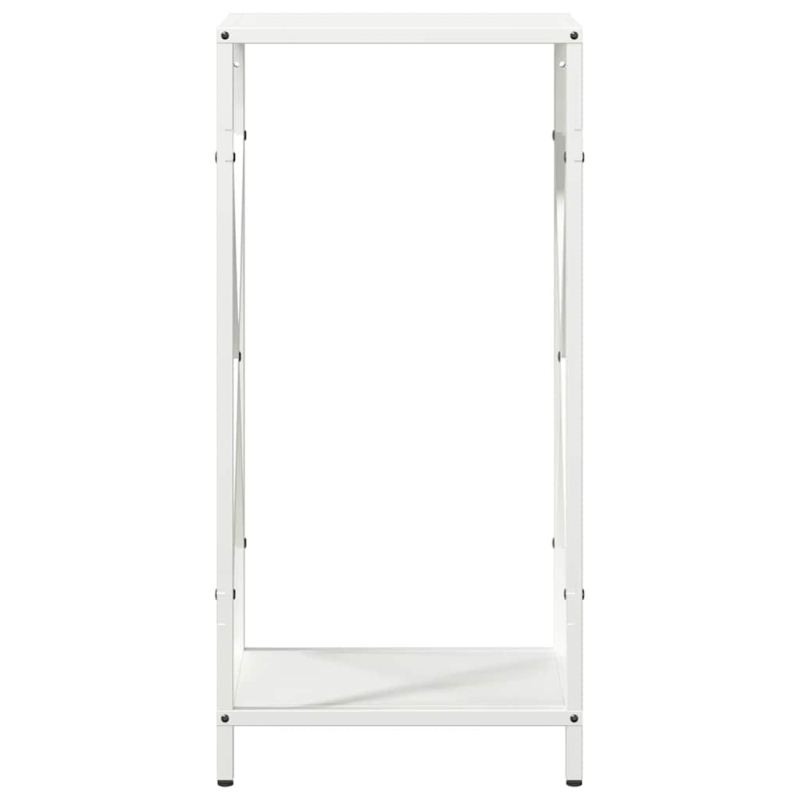 Brennholzregal Weiß 34x25x70 cm Kaltgewalzter Stahl