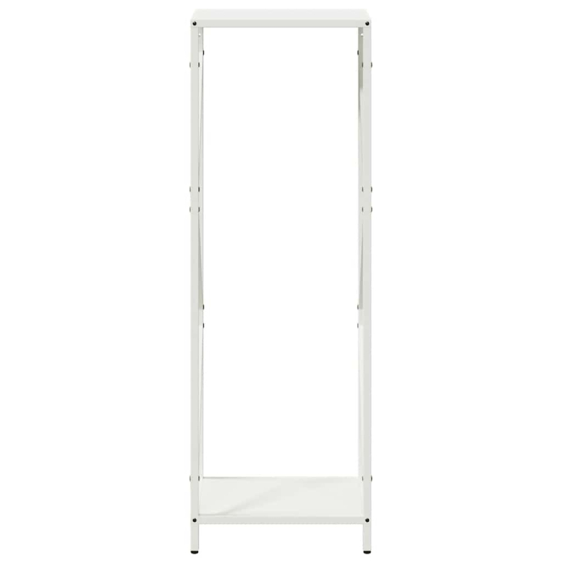 Brennholzregal Weiß 34x25x100 cm Kaltgewalzter Stahl