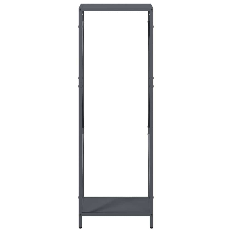 Brennholzregal Anthrazit 34x25x100 cm Kaltgewalzter Stahl