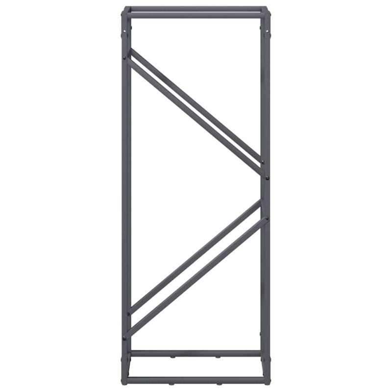 Brennholzregal Anthrazit 40x25x100 cm Kaltgewalzter Stahl