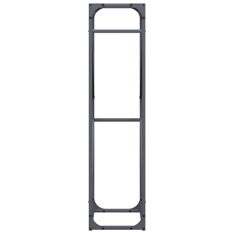 Brennholzregal Anthrazit 40x25x100 cm Kaltgewalzter Stahl