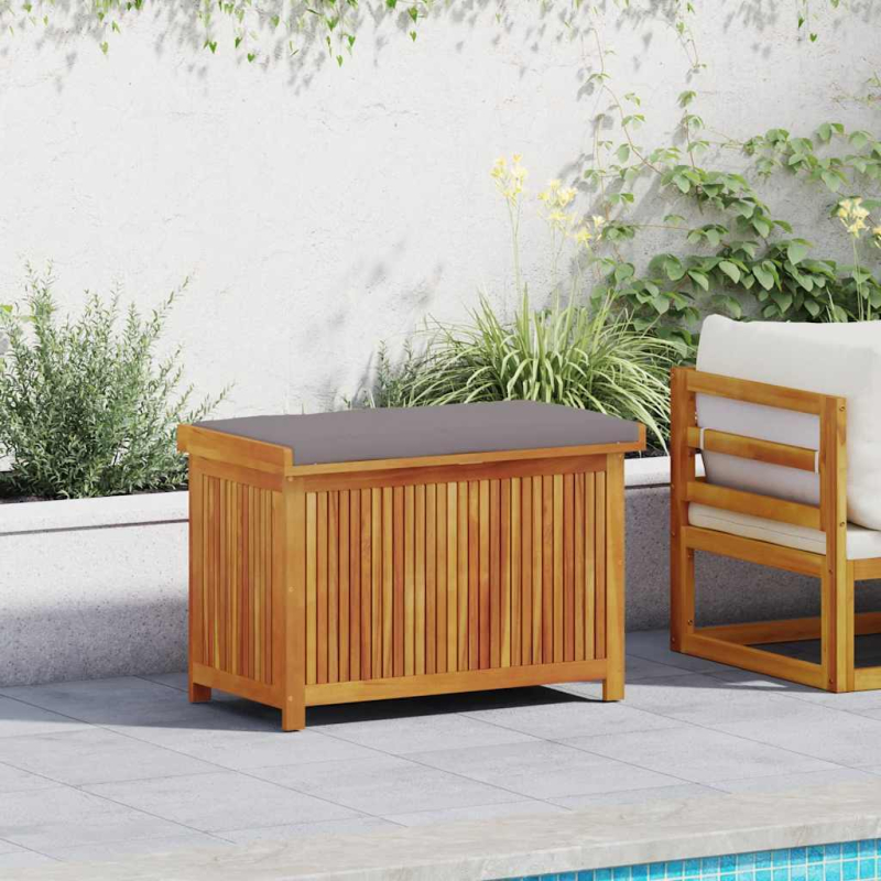 Outdoor-Kissenbox 90x50x60,5 cm Massivholz Akazie