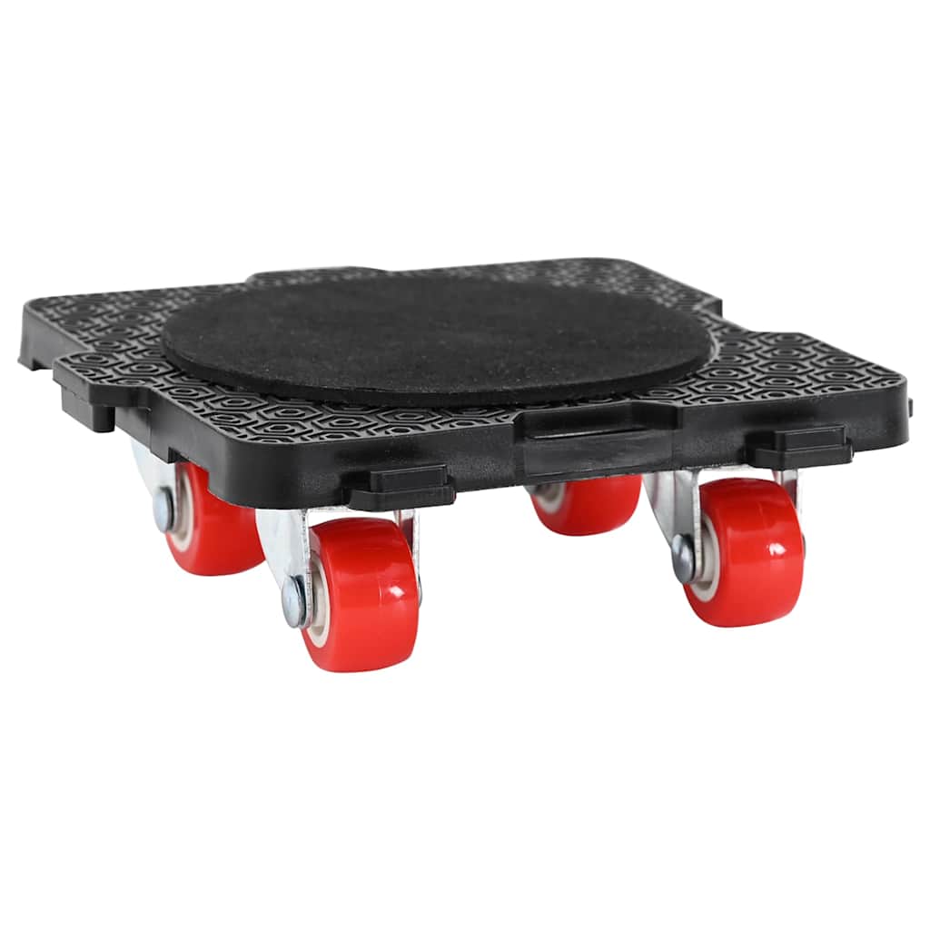 Möbelrollen 4 Stk. mit Heber Schwarz 13,5x13,5x4,2 cm 300 kg