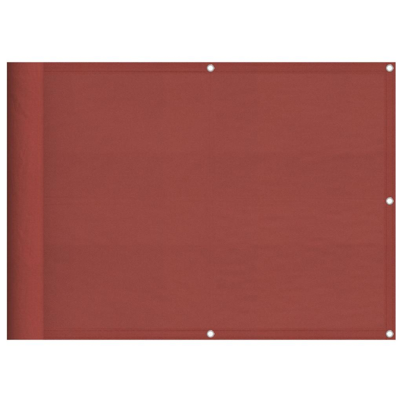 Balkon-Sichtschutz Terrakotta 75x800 cm 100 % Polyester-Oxford