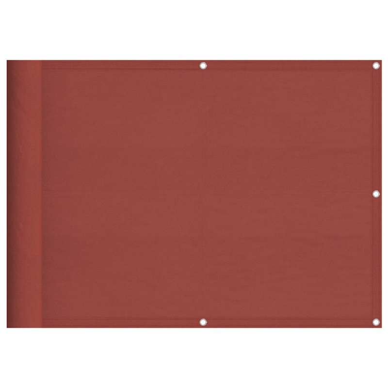 Balkon-Sichtschutz Terrakotta 75x1000 cm 100 % Polyester-Oxford