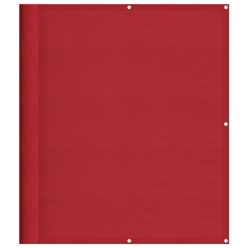 Balkon-Sichtschutz Rot 120x700 cm 100% Polyester-Oxford