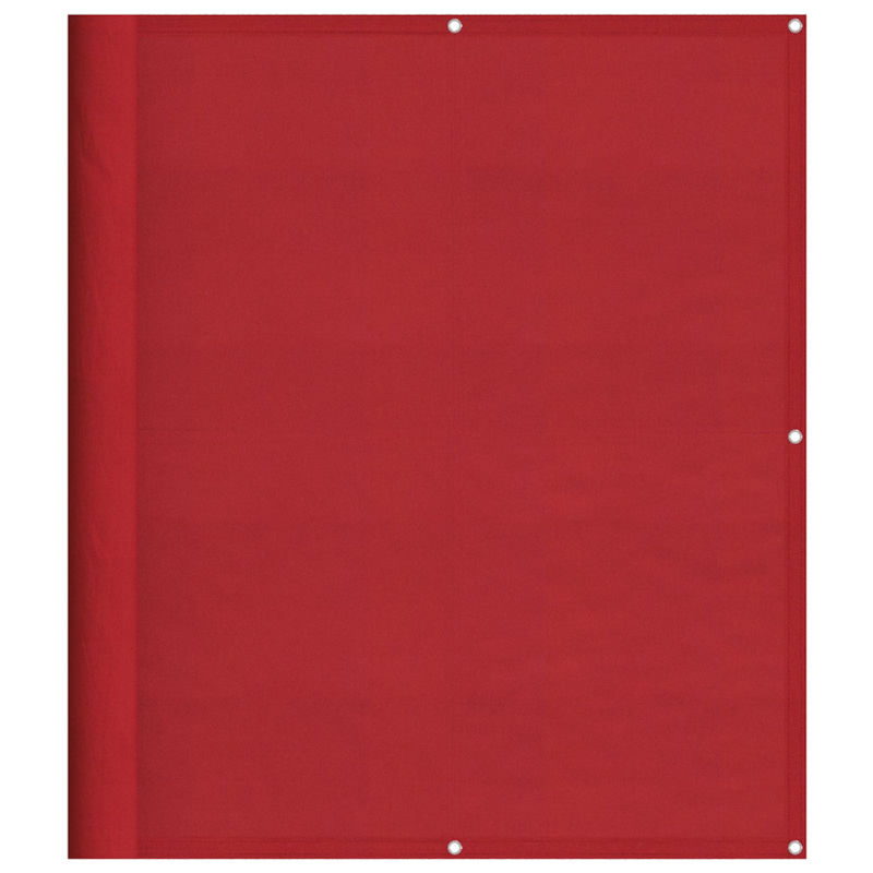 Balkon-Sichtschutz Rot 120x800 cm 100% Polyester-Oxford