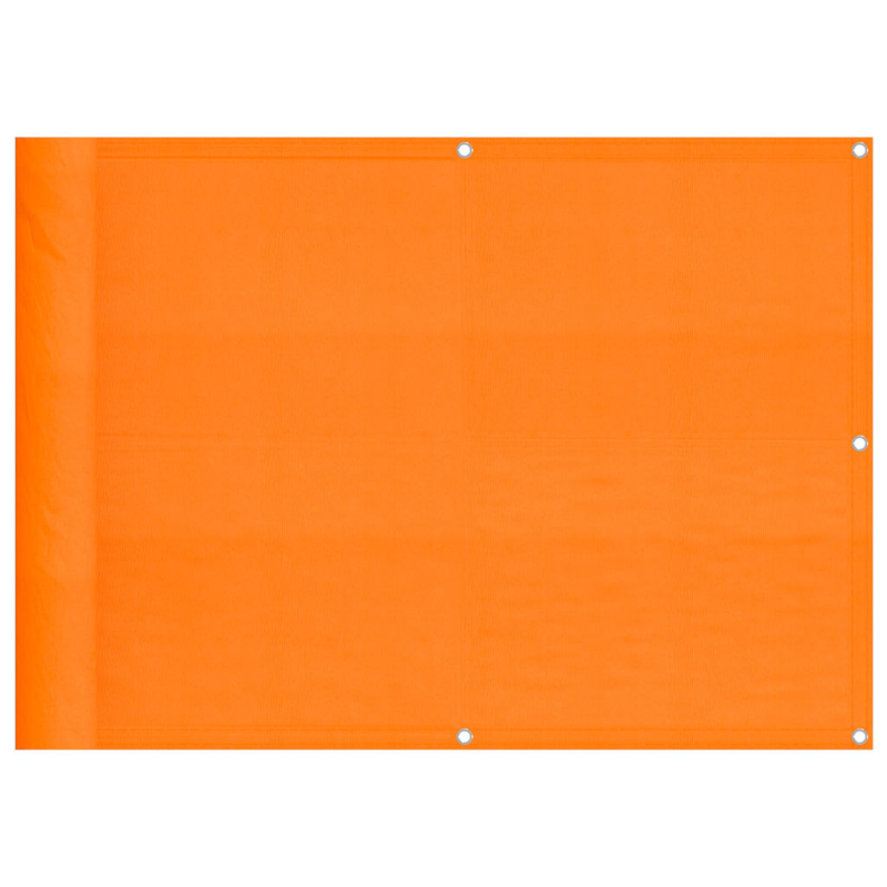 Balkon-Sichtschutz Orange 75x700 cm 100 % Polyester-Oxford
