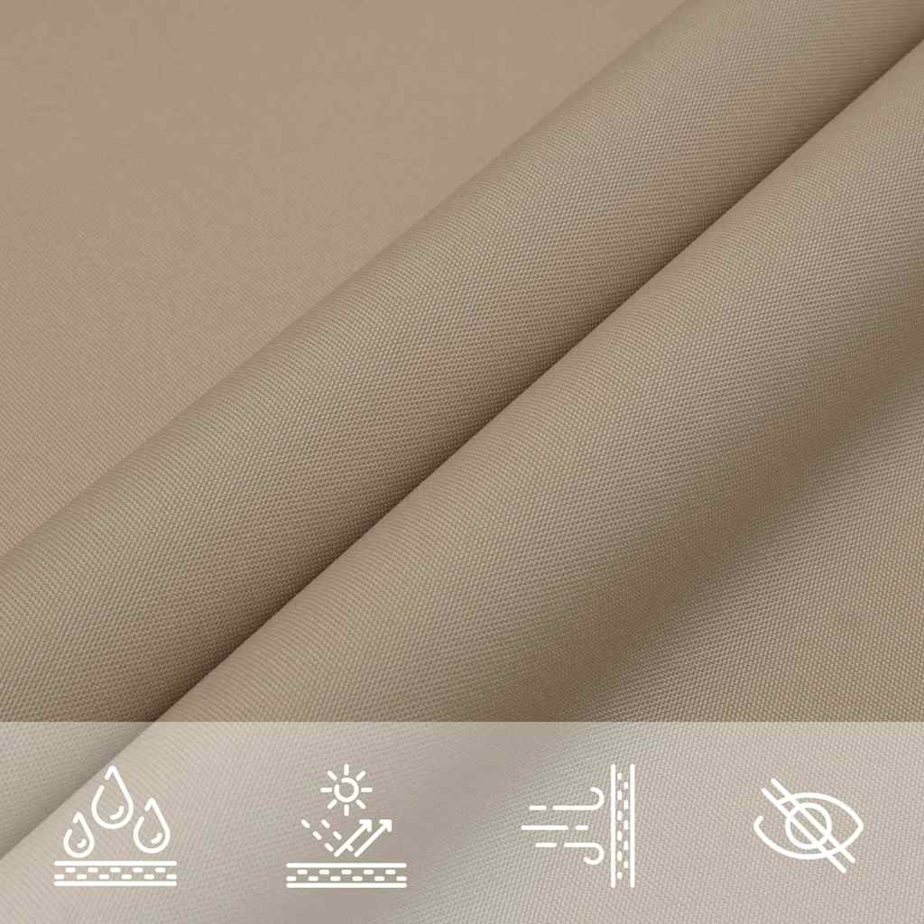 Sonnensegel Taupe 7x5x5 m 100% Polyester Oxford