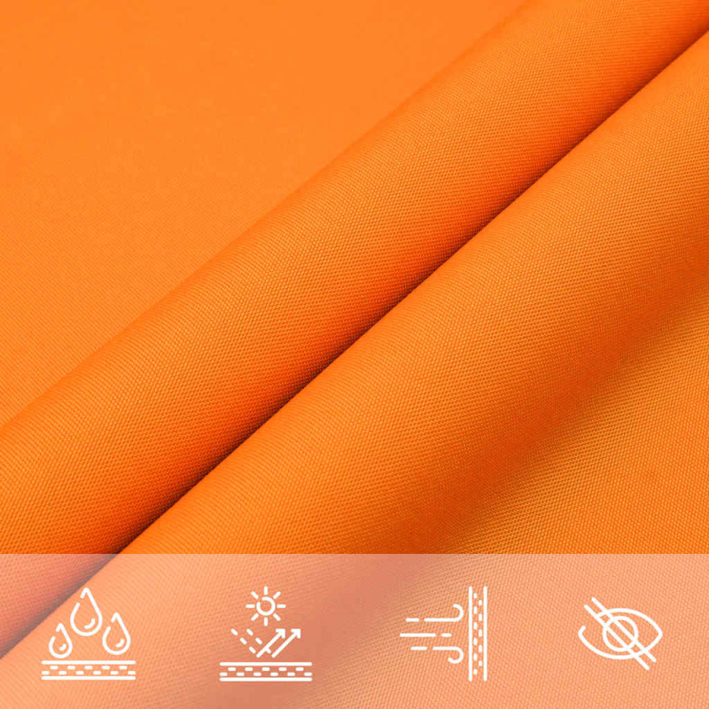 Sonnensegel Orange 7x5x5 m 100% Polyester Oxford