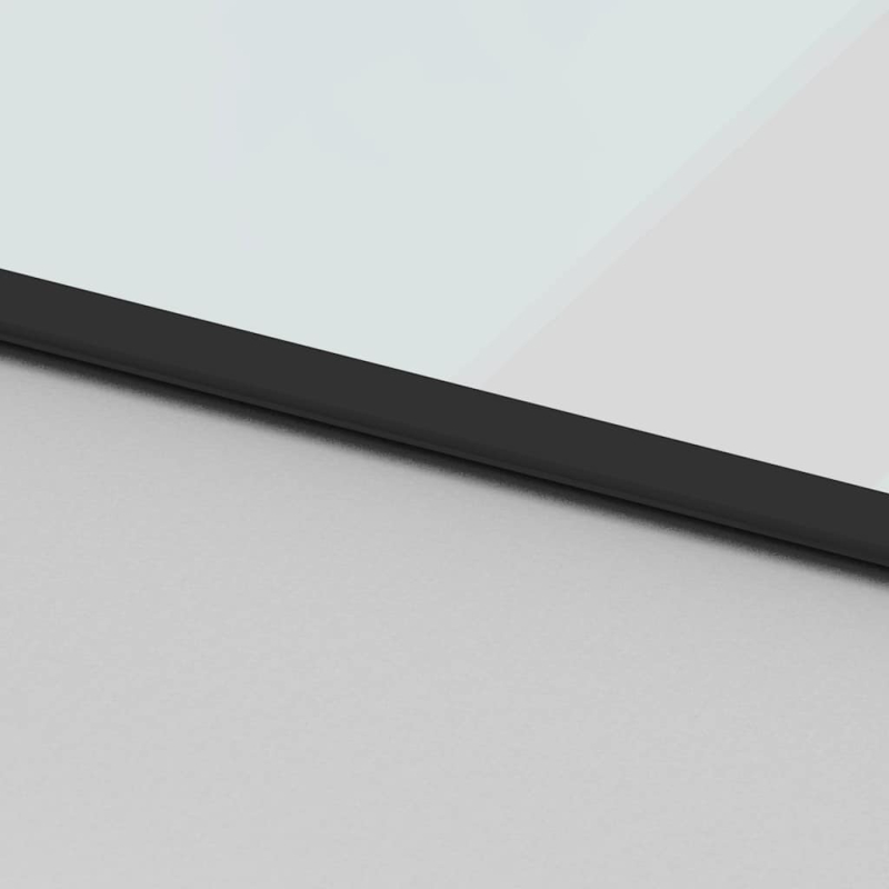 Schiebetür mit Beschlag 102,5x205 cm Hartglas & Aluminium