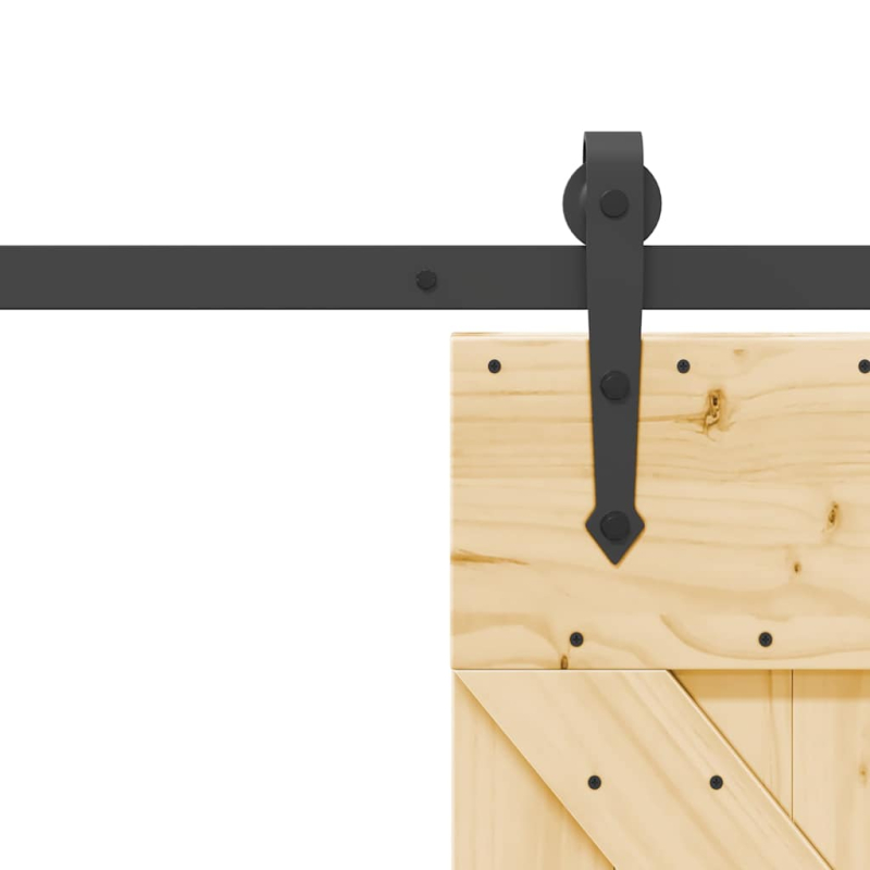 Schiebetür mit Beschlag 70x210 cm Massivholz Kiefer