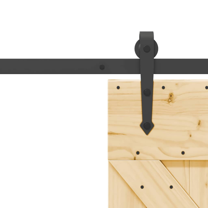 Schiebetür mit Beschlag 85x210 cm Massivholz Kiefer