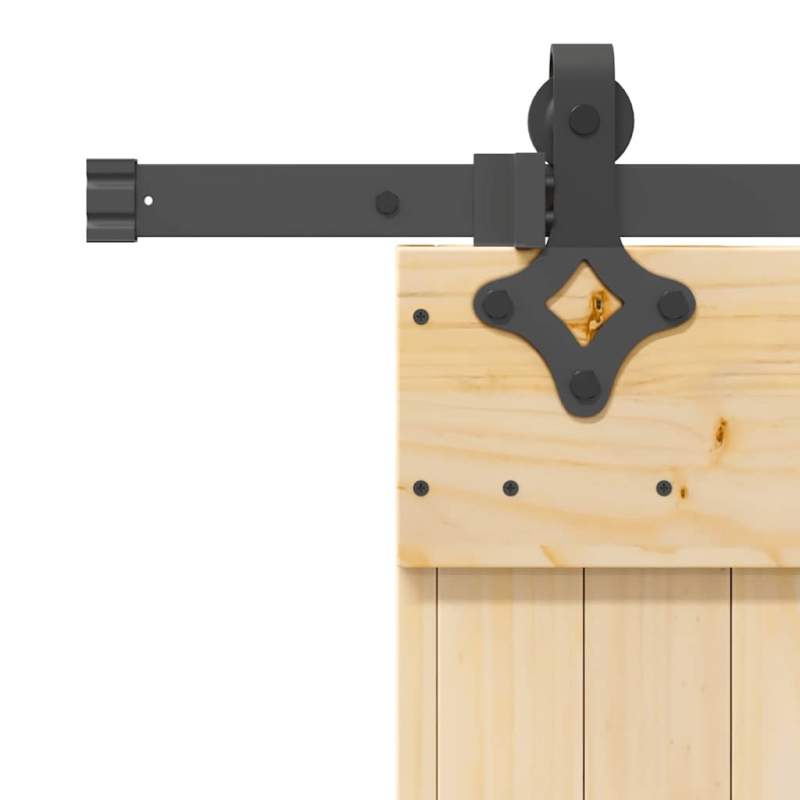 Schiebetür mit Beschlag 85x210 cm Massivholz Kiefer