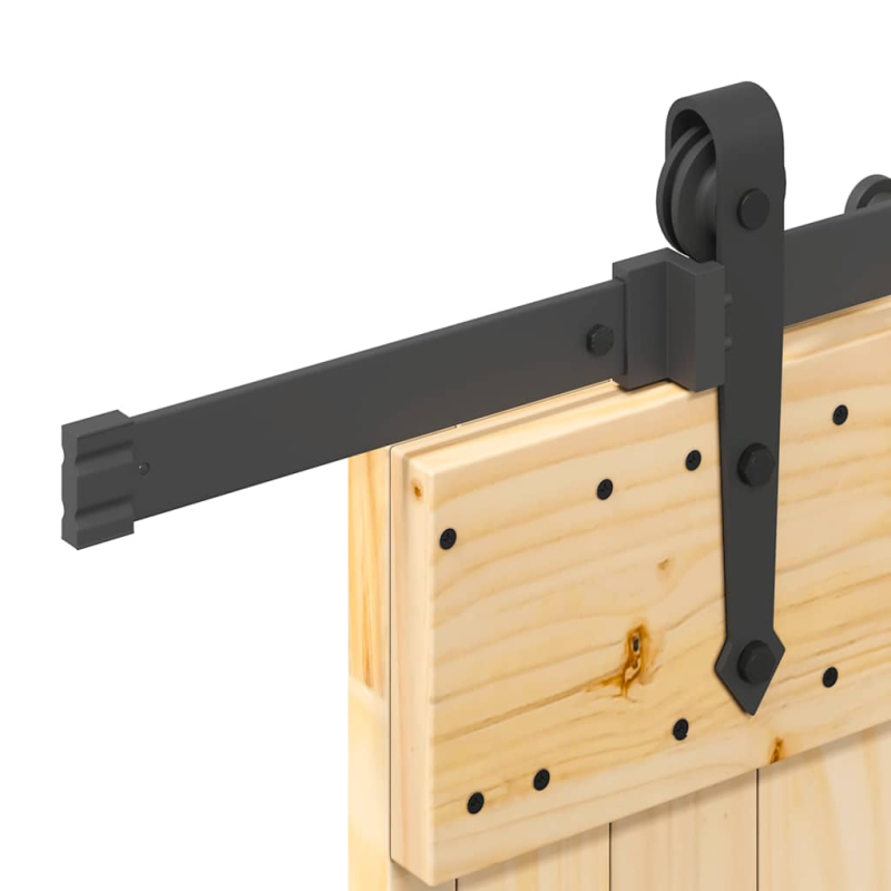 Schiebetür mit Beschlag 85x210 cm Massivholz Kiefer