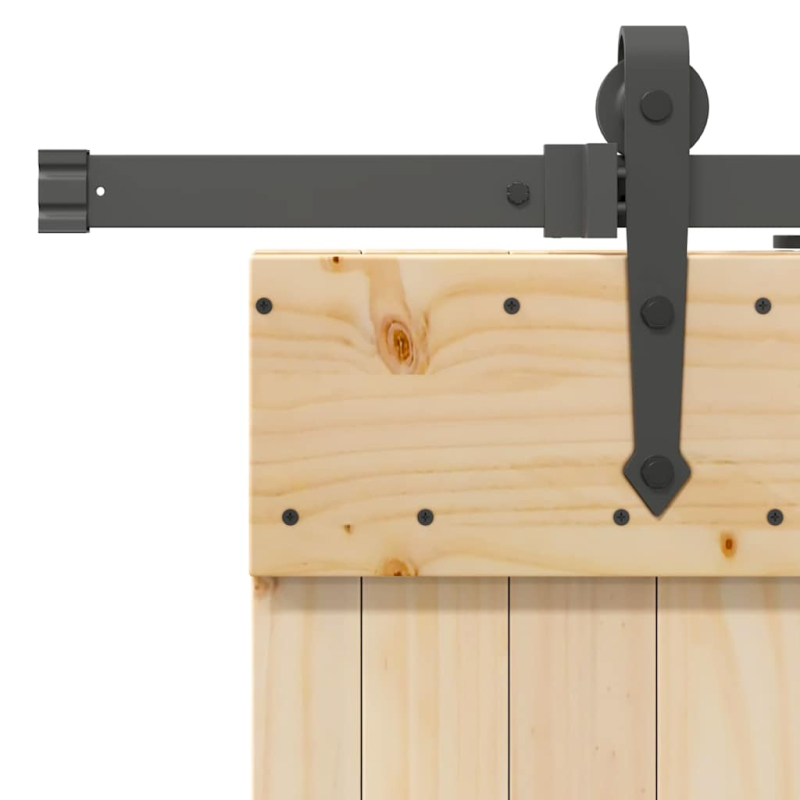 Schiebetür mit Beschlag 95x210 cm Massivholz Kiefer