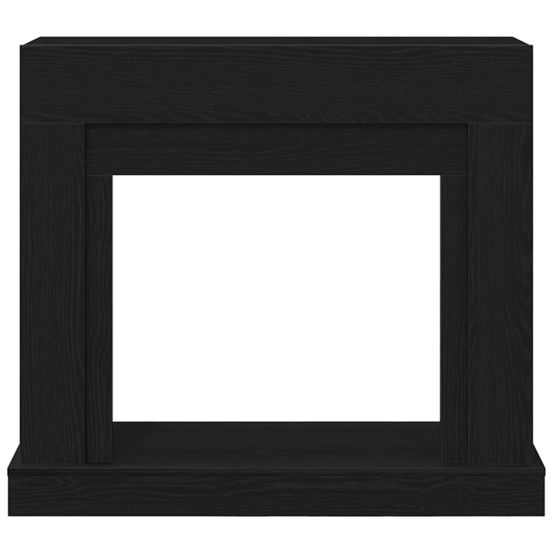 Kaminumrandung Schwarz Eichen-Optik 100x30x87,5cm Holzwerkstoff