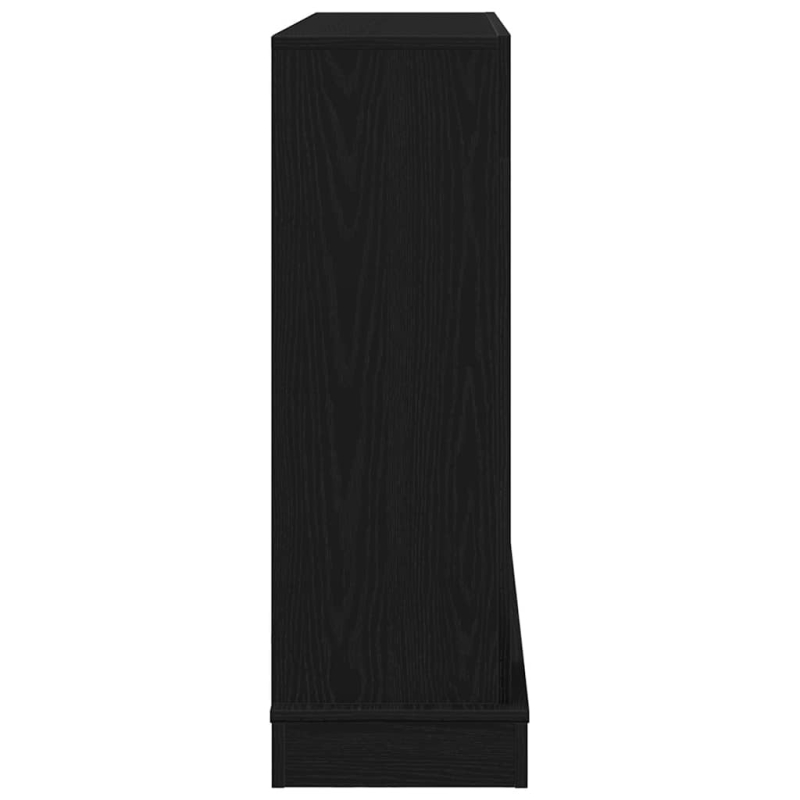 Kaminumrandung Schwarz Eichen-Optik 100x30x87,5cm Holzwerkstoff