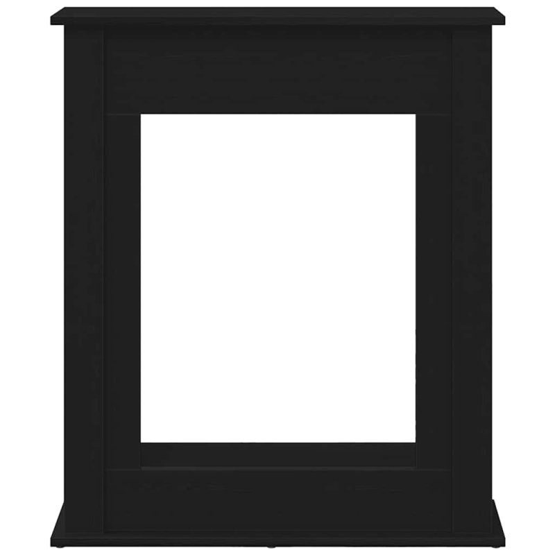 Kaminumrandung Schwarz Eichen-Optik 75x20x87,5 cm Holzwerkstoff