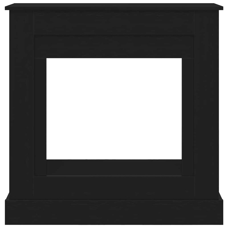 Kaminumrandung Schwarz Eichen-Optik 90x30x90 cm Holzwerkstoff