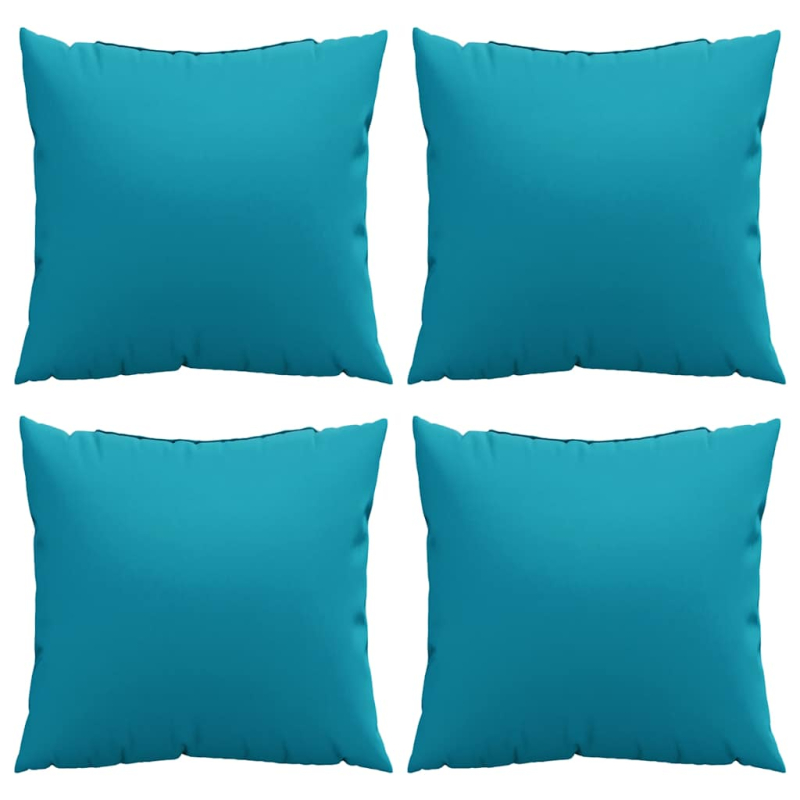 Sofakissen 4 Stk. Blau 40x40 cm Stoff
