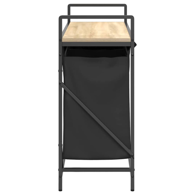 Wäschekorb 3 Fächer mit Ablage Sonoma-Eiche