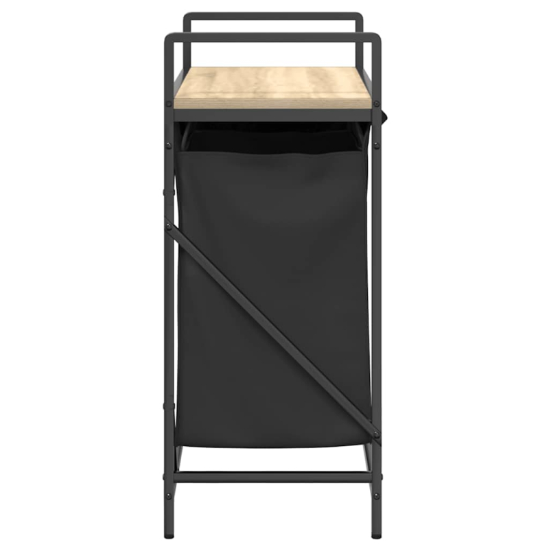 Wäschekorb 2 Fächer mit Ablage Sonoma-Eiche