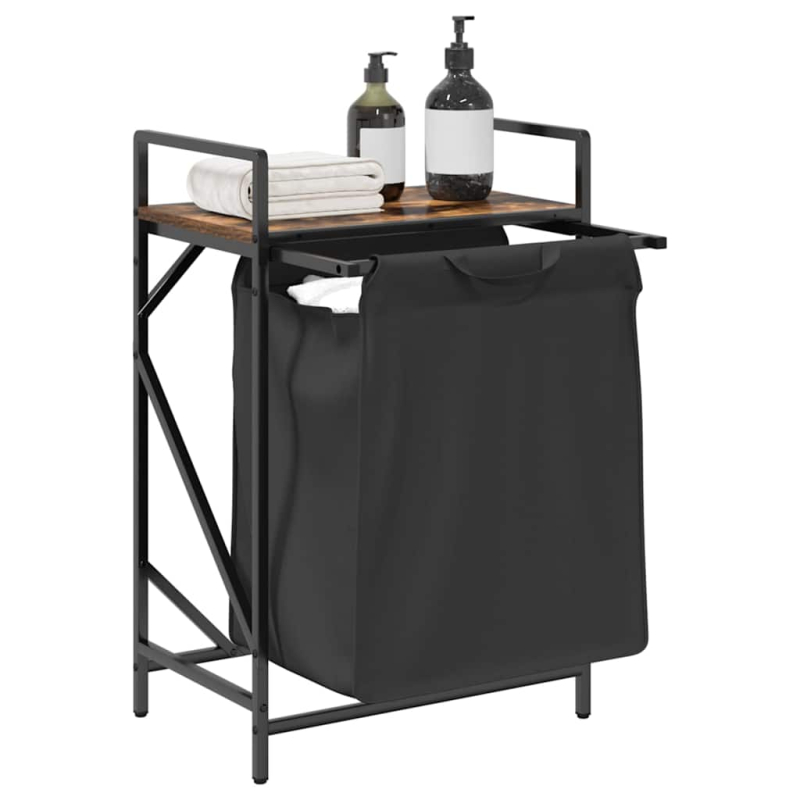 Wäschekorb 1 Fach mit Ablage Räuchereiche