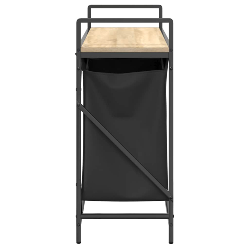 Wäschekorb 2 Fächer mit Ablage Sonoma-Eiche