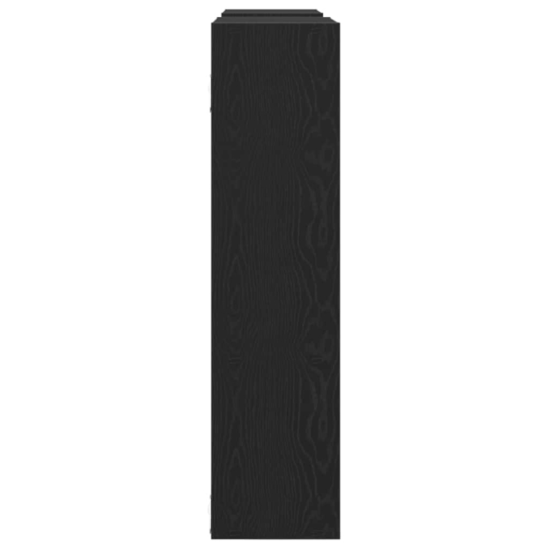 Wandregal Schwarz Eichen-Optik 99x15x60 cm Holzwerkstoff