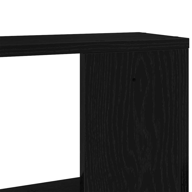 Wandregale 2 Stk. Schwarz Eichen-Optik 50x12x50cm Holzwerkstoff