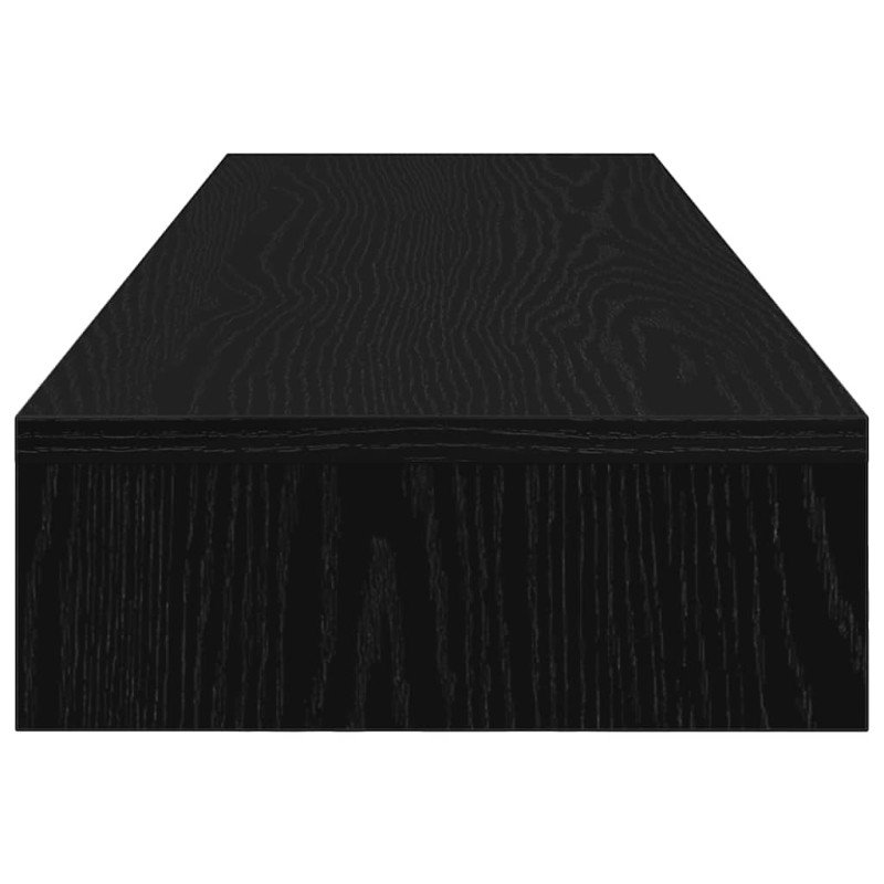 Monitorständer Schwarz Eichen-Optik 100x27x10 cm Holzwerkstoff