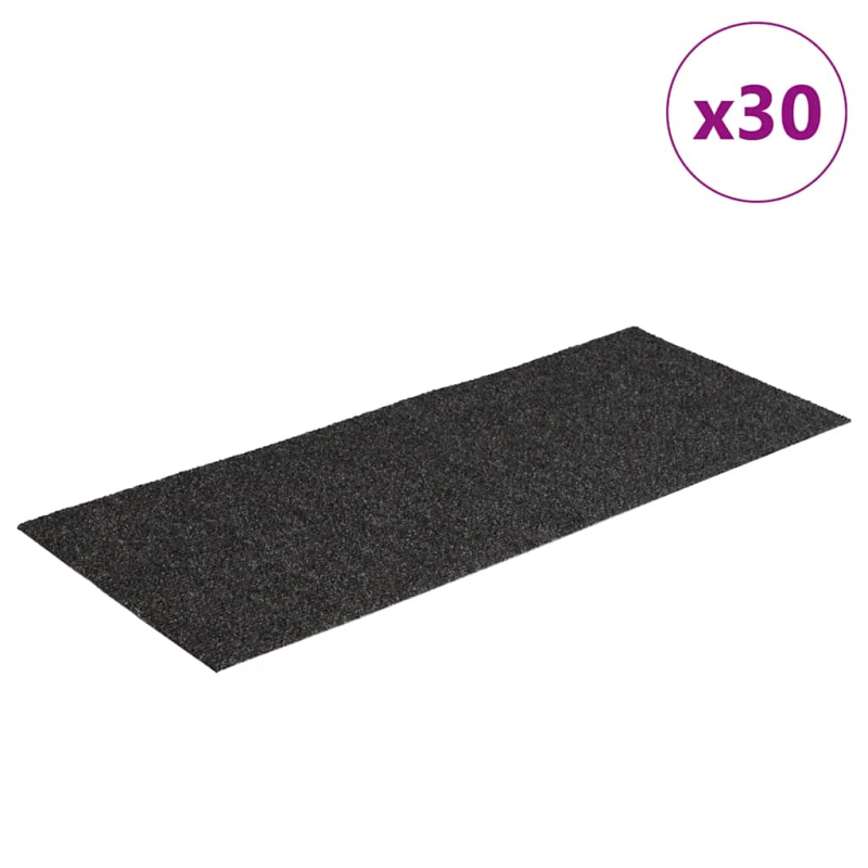 Stufenmatten Selbstklebend 30 Stk. Anthrazit 60x25cm Rechteckig