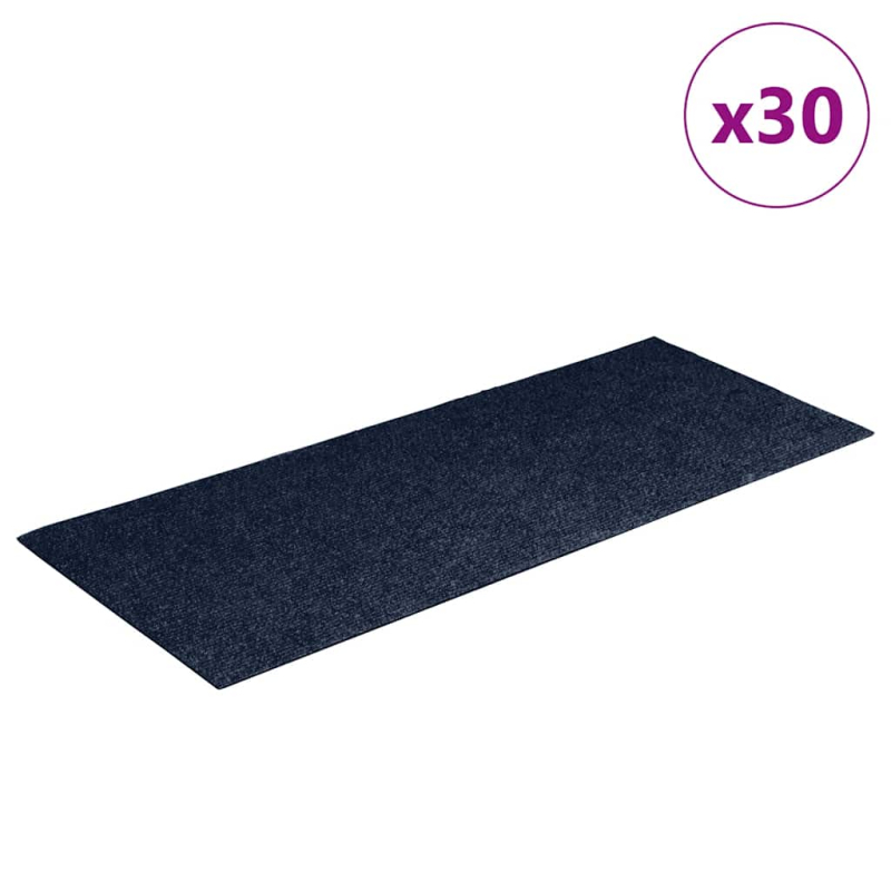 Stufenmatten Selbstklebend 30 Stk. Blau 60x25cm Rechteckig