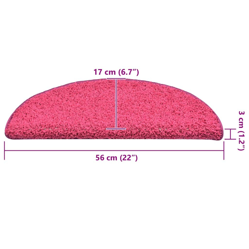 Stufenmatten 30 Stk. Rosa 56x17x3 cm
