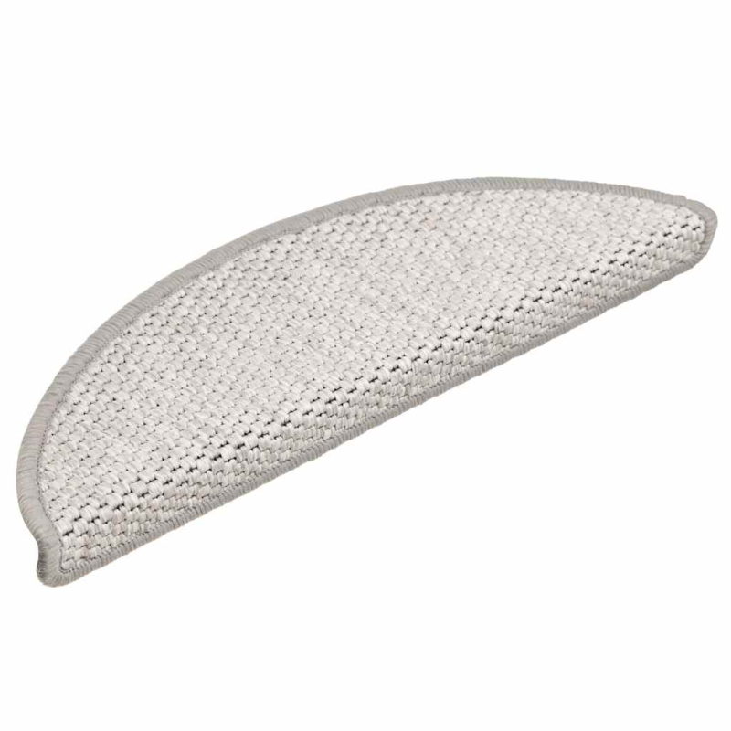 Stufenmatten Selbstklebend Sisal-Optik 30Stk. 56x17x3cm Platina