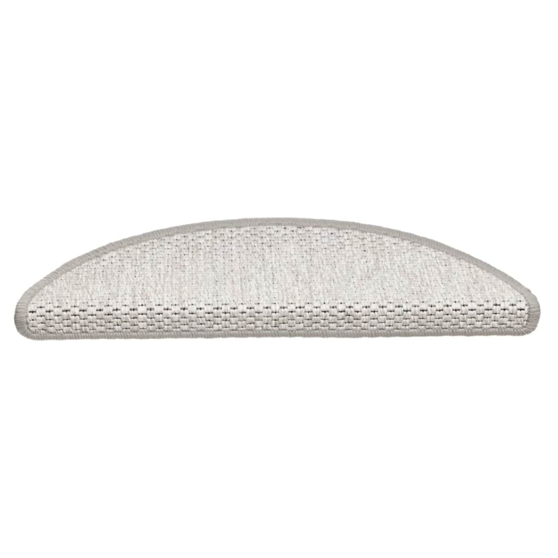 Stufenmatten Selbstklebend Sisal-Optik 30Stk. 56x17x3cm Platina