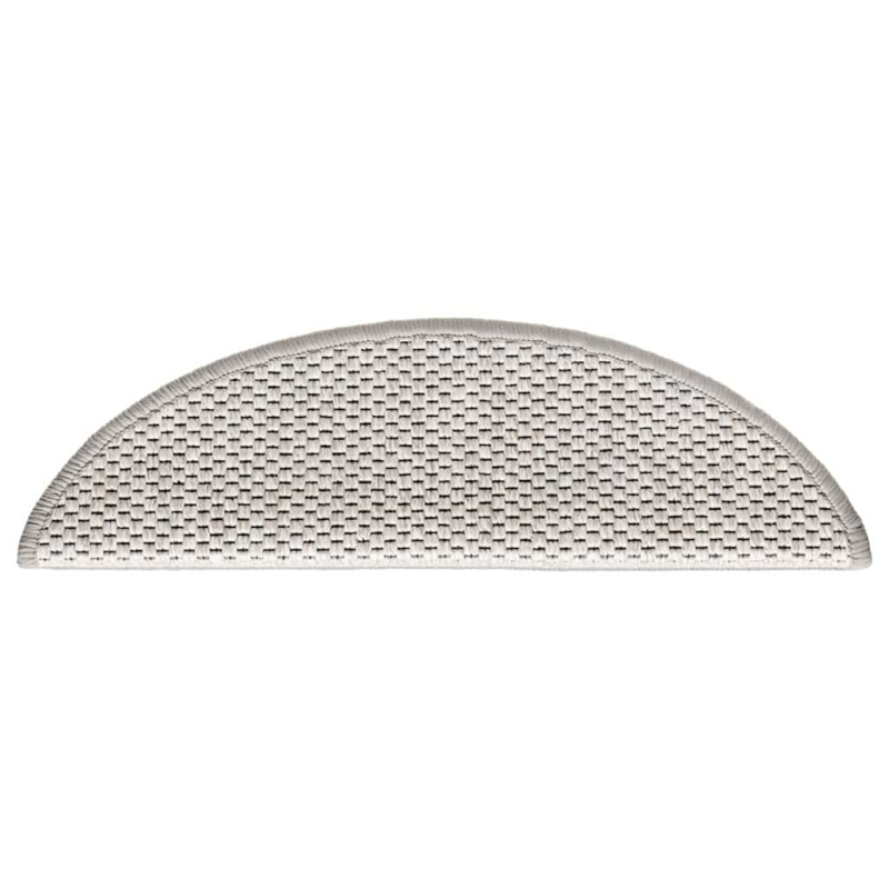 Stufenmatten Selbstklebend Sisal-Optik 30Stk. 56x17x3cm Platina