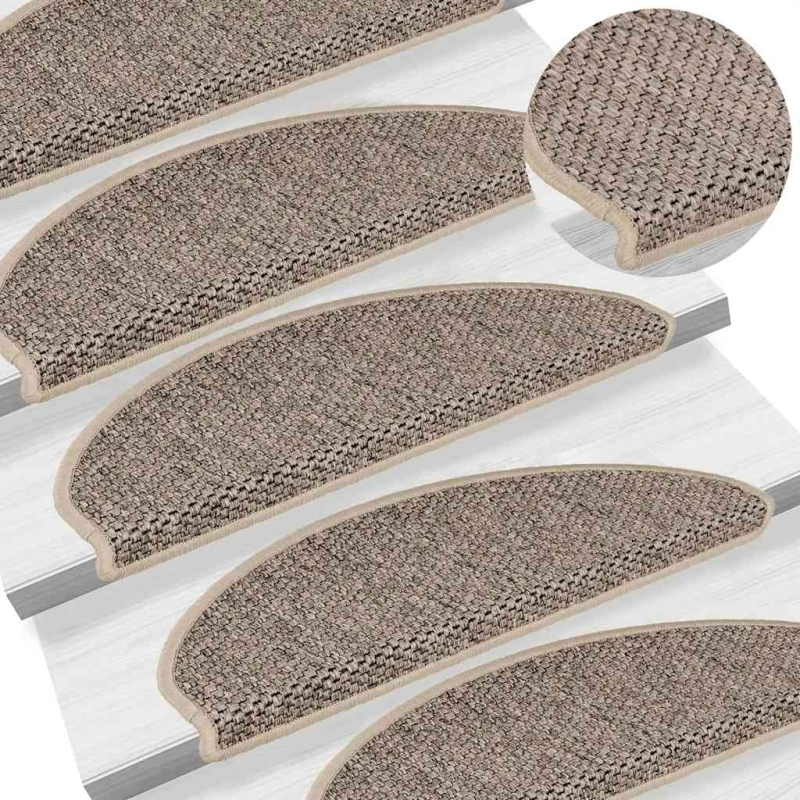 Stufenmatten Selbstklebend Sisal-Optik 30 Stk. 65x21x4cm