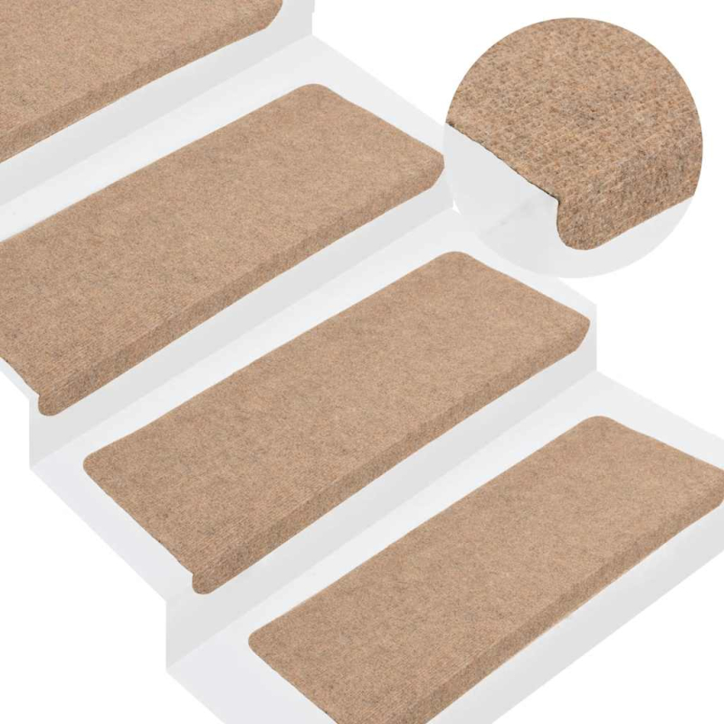 Stufenmatten Selbstklebend 30 Stk. Beige 65x24,5x3,5 cm