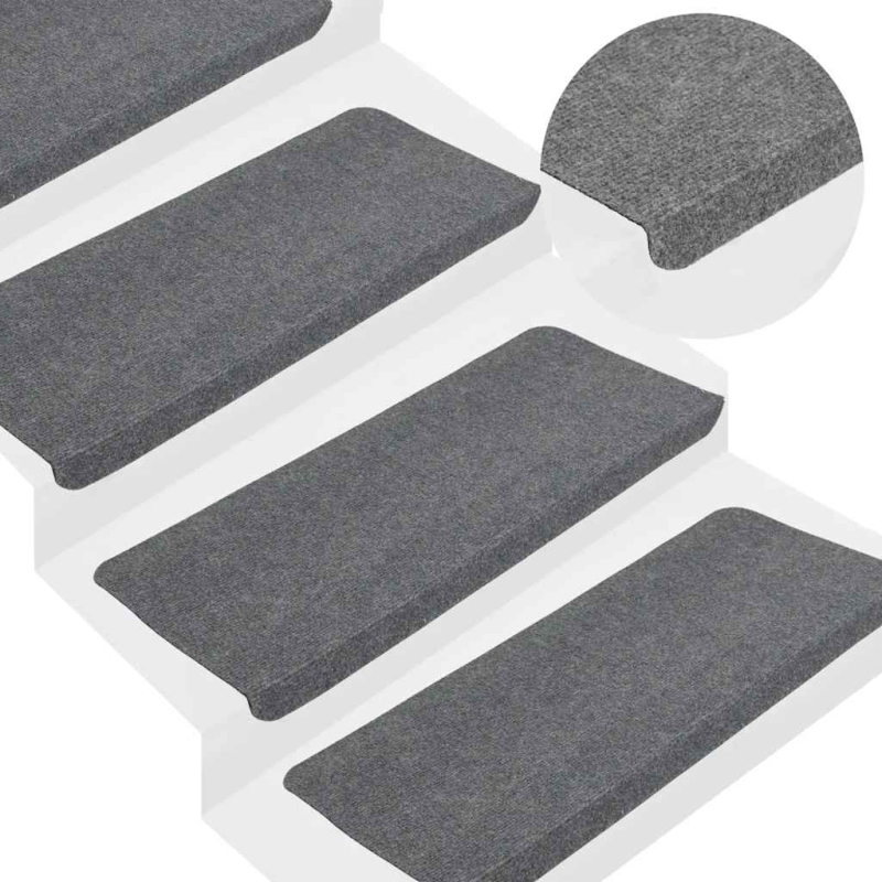 Stufenmatten Selbstklebend 30 Stk. Grau 65x24,5x3,5 cm