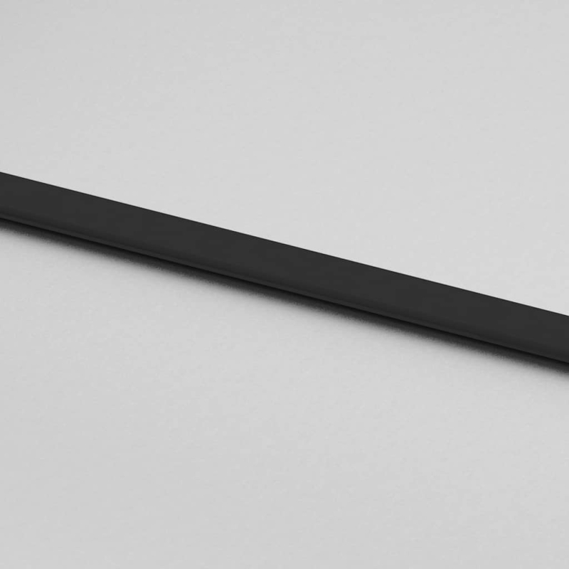 Schiebetür mit Beschlag Schwarz 76x205 cm ESG-Glas