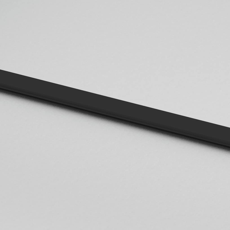 Schiebetür mit Beschlag Schwarz 76x205 cm Hartglas