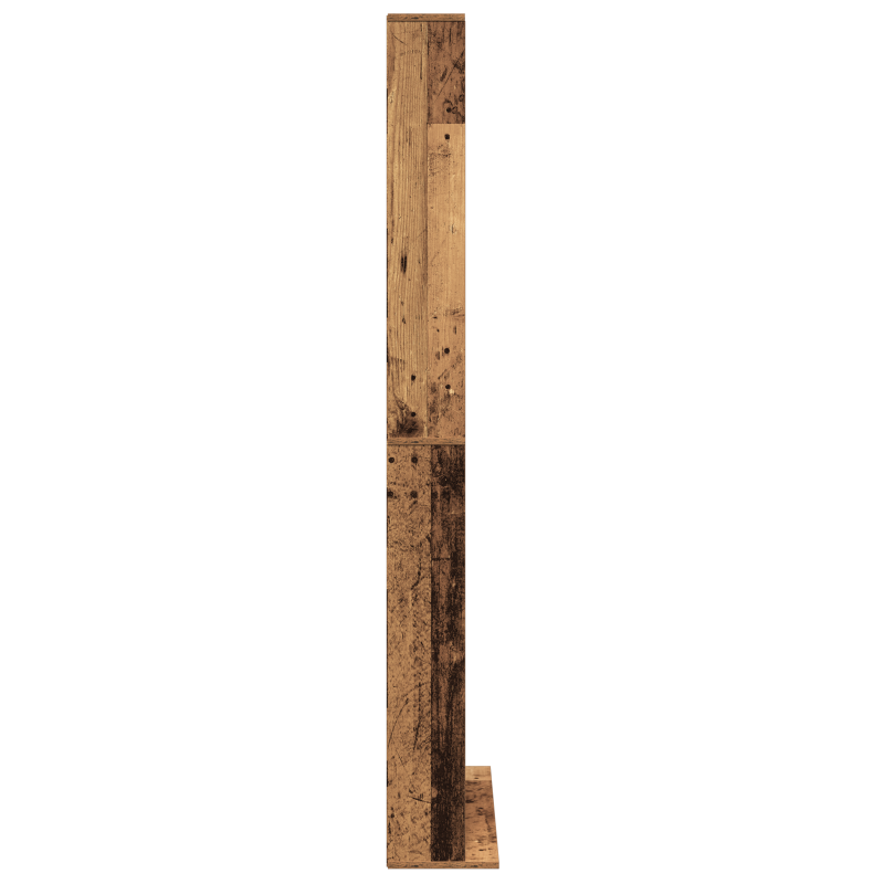 CD Schrank - Altes Holz - 101x23x177,5 cm - Holzwerkstoff