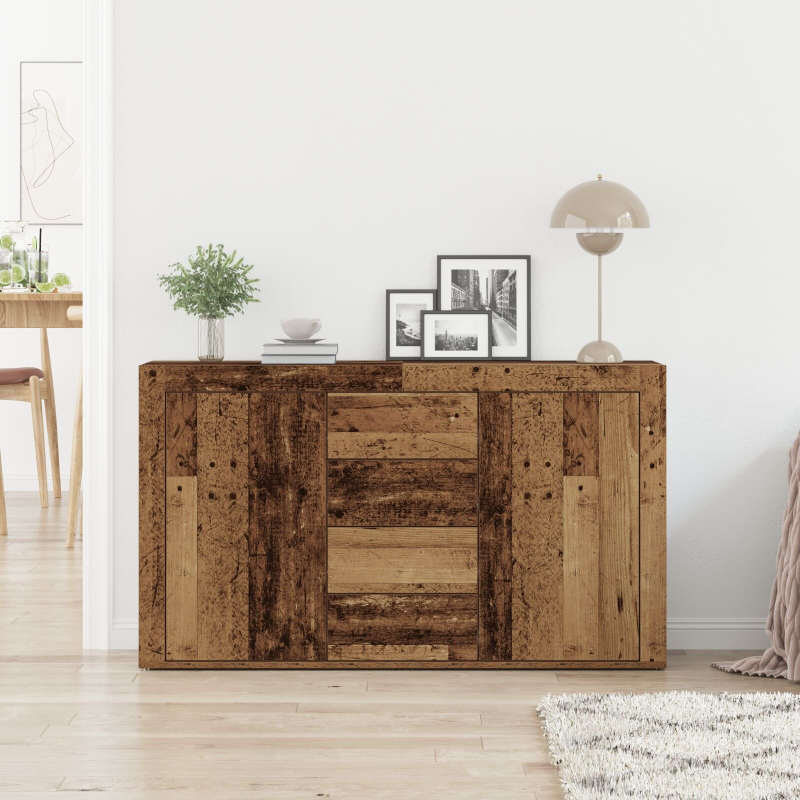 Sideboard Altholz Massiv recyceltes Holz 120 x 36 x 69 cm