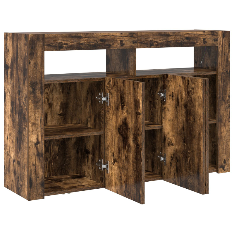 Sideboard Rauchige Eiche Engineered Wood 116 x 30 x 75 cm