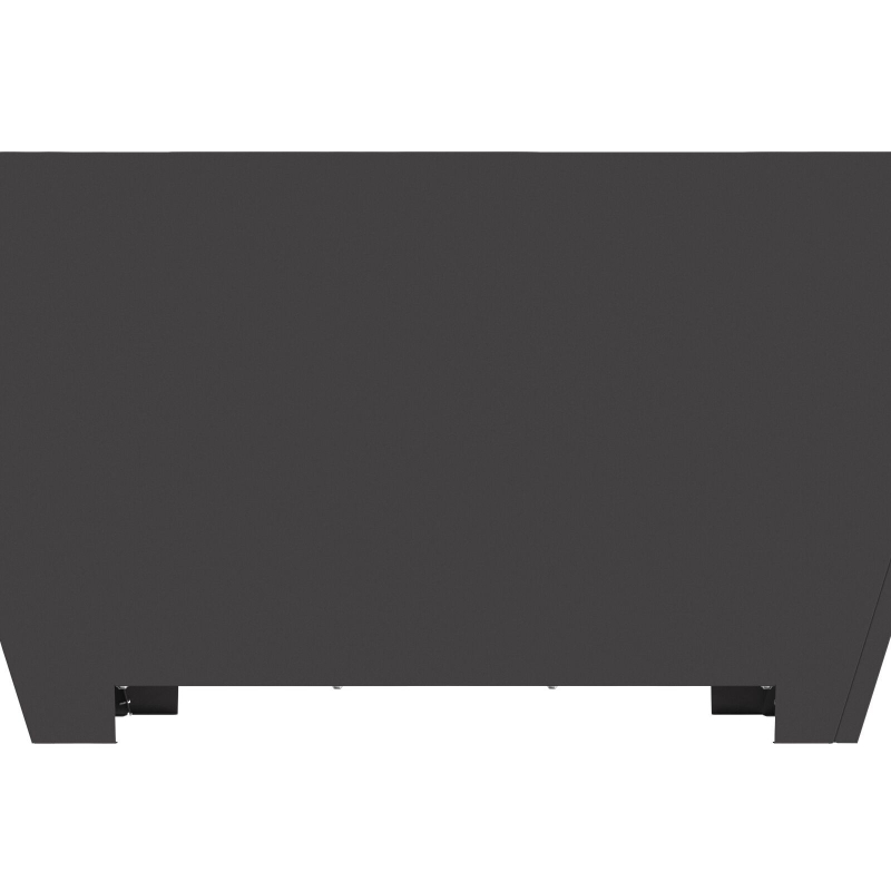 Feuerstelle Quadrat Schwarz 80x80x40 cm Stahl